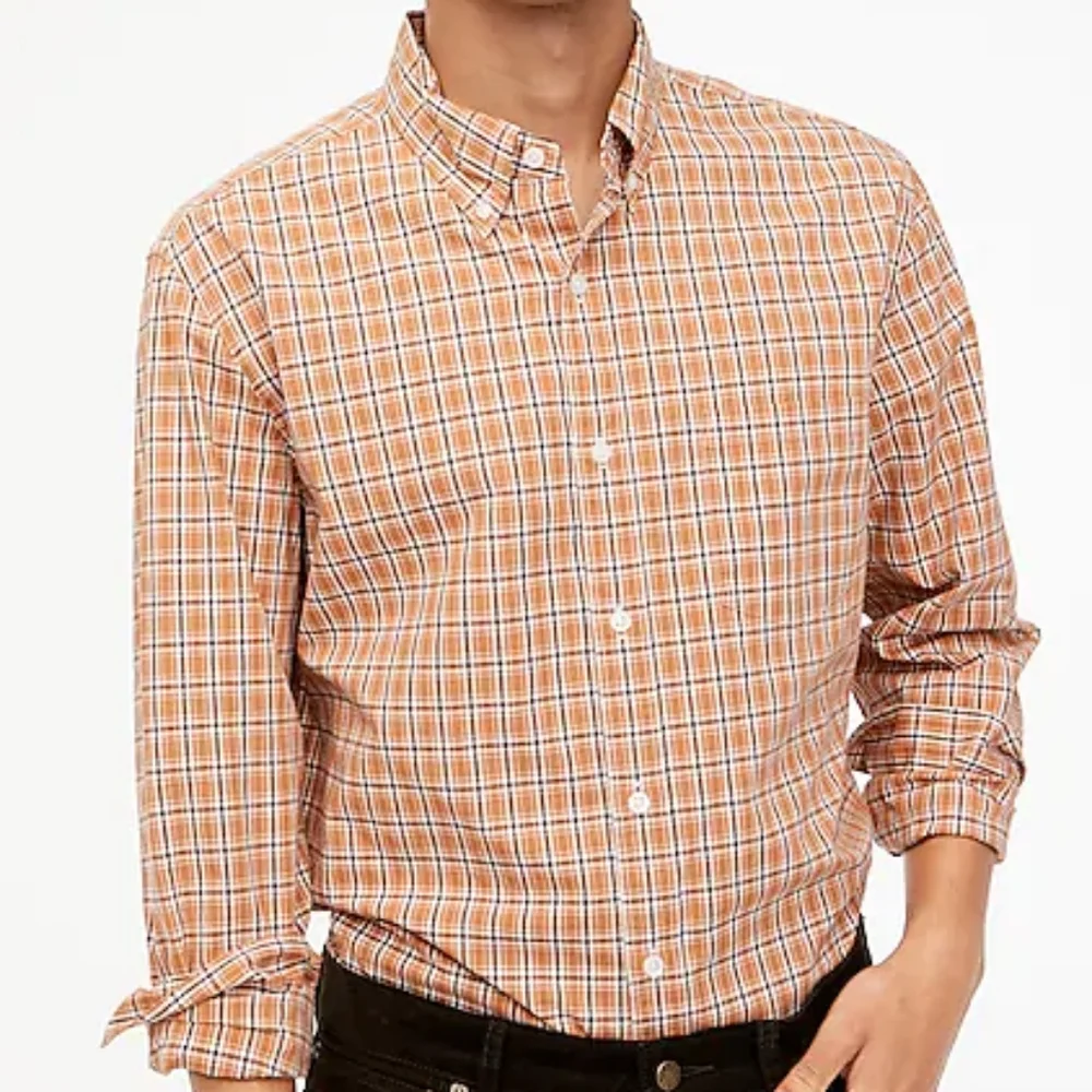 J. Crew Men's Fkex Washed Shirt New Size Large